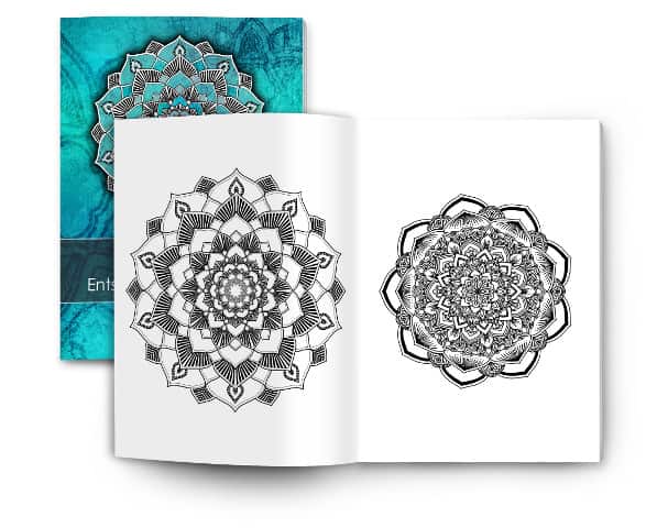 Mandala Malbuch für Erwachsene inklusive 60 gratis Malvorlagen Blick