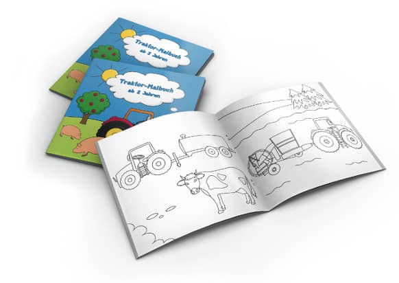 traktor malbuch für kinder ab 2 jahren mit vielen
