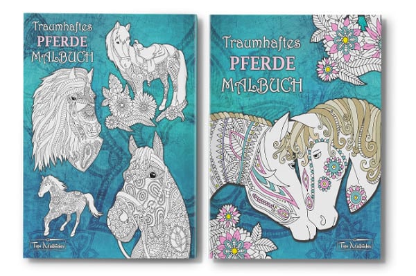 Pferde Malbuch für Erwachsene | Wunderschöne Pferde zum Ausmalen